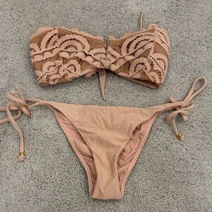 PQ Lace Bandeau Bikini Set